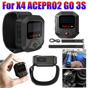 Camera Remote with GPS Positioning BT 5.0 Handlebar/Wrist Mounted Wireless Remote Control for Insta360 X4/Ace Pro/Go 3S Camera